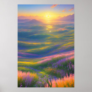 Goldene Stunde im Tal Poster