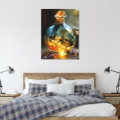 Goldene Stunde in einer Flasche - verzaubertes Son Leinwanddruck (Insitu (Schlafzimmer))