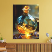 Goldene Stunde in einer Flasche - verzaubertes Son Leinwanddruck (Insitu (Wohnzimmer))
