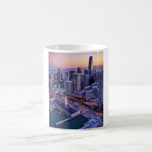 Goldene Stunde Luftbild von San Francisco Kaffeetasse