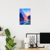 Goldene Stunde Magie, Friedlicher See Poster (Heimbüro)