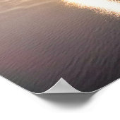 Goldene Stunde Meereslandschaft Drohne Poster (Ecke)