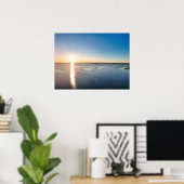 Goldene Stunde Meereslandschaft Drohne Poster (Heimbüro)
