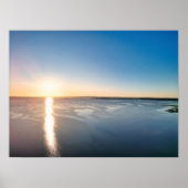 Goldene Stunde Meereslandschaft Drohne Poster (Vorne)