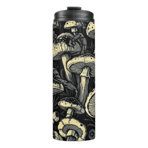 Goldene Stunde Pilzkunst Thermal Tumbler Thermosbecher