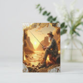 Goldene Stunde Postkarte (Stehend Vorderseite)