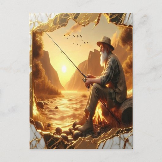 Goldene Stunde Postkarte (Vorderseite)