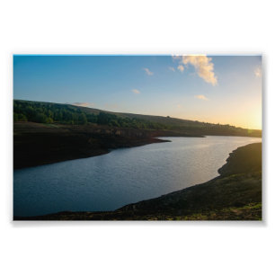 Goldene Stunde Ruhe im Reservoir Baitings Fotodruck