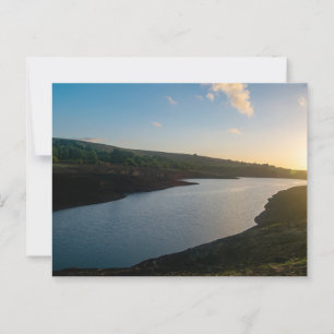 Goldene Stunde Ruhe im Reservoir Baitings Postkarte