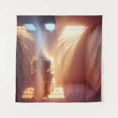 Goldene Stunde Schlafzimmer Glühen - Gemütliche Dr Wandteppich (Vorderseite (Horizontal))