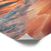 Goldene Stunde Seascape Poster (Ecke)
