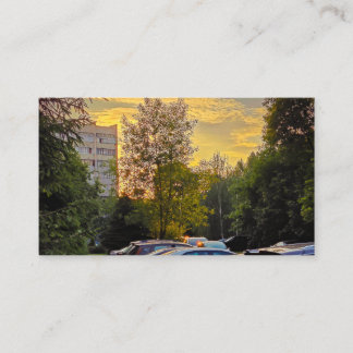Goldene Stunde Skyline Visitenkarte – Anpassbar