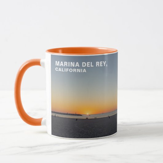 Goldene Stunde Sonnenuntergang - MARINA DEL REY, C Tasse (Links)