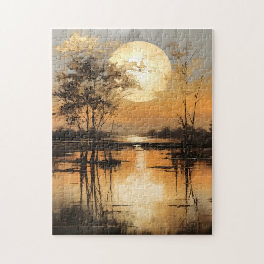Goldene Stunde Sonnenuntergang Puzzle (Vertikal)