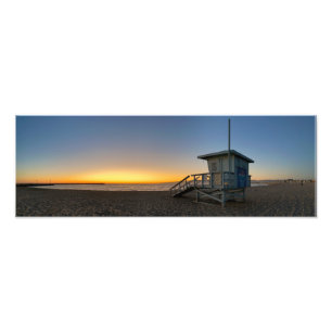 Goldene Stunde Sonnenuntergang - Venice Beach, CA Fotodruck