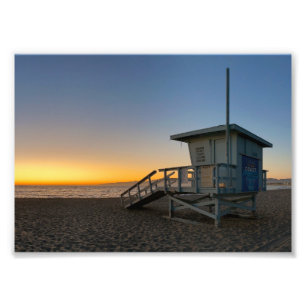 Goldene Stunde Sonnenuntergang - Venice Beach, CA Fotodruck