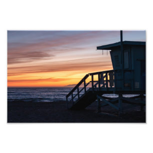 Goldene Stunde Sonnenuntergang - Venice Beach, CA Fotodruck