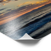 Goldene Stunde Sonnenuntergang - Venice Beach, CA Fotodruck (Ecke)