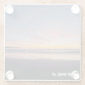 Goldene Stunde Sonnenuntergang - Venice Beach, CA Glasuntersetzer (Rückseite)