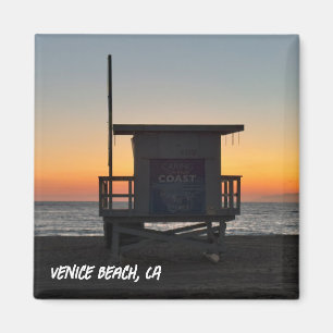 Goldene Stunde Sonnenuntergang - Venice Beach, CA Magnet