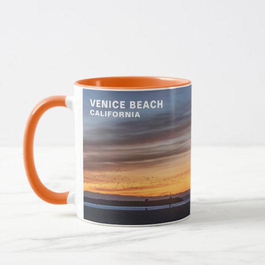 Goldene Stunde Sonnenuntergang - Venice Beach, CA Tasse (Links)