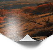 Goldene Stunde über Serengebirge Fotodruck (Ecke)