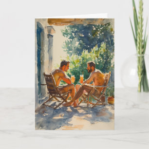 Goldene Stunde Veranda Umarmen Karte