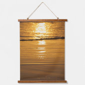 Goldene Stunde Wandteppich Mit Holzrahmen (Vorderseite)