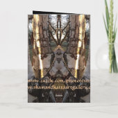 Goldene Stunden-Birken-Baum-Karte Karte (Rückseite)