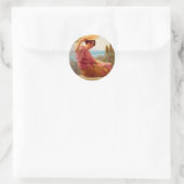 Goldene Stunden Runder Aufkleber (Tasche)