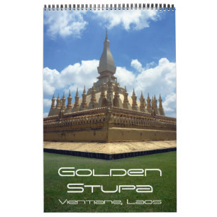 Goldene Stupa Kambodscha Kalender