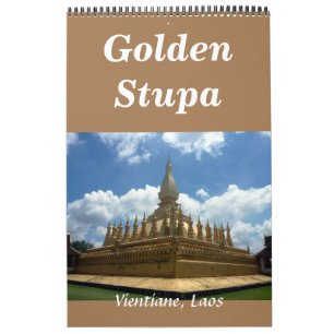 Goldene Stupa Laos Kalender