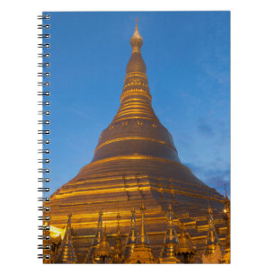 Goldene Stupa Pagoga Notizblock
