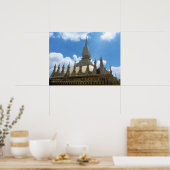 goldene Stupa-Spinnen Poster (Küche)