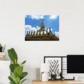 goldene Stupa-Spinnen Poster (Heimbüro)