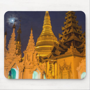 Goldene Stupa und Tempel Mousepad