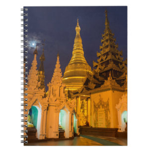 Goldene Stupa und Tempel Notizblock
