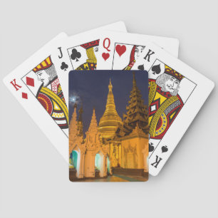 Goldene Stupa und Tempel Spielkarten