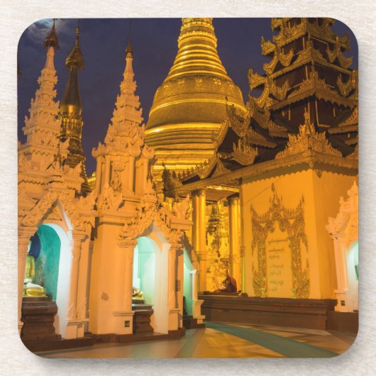 Goldene Stupa und Tempel Untersetzer (Vorderseite)