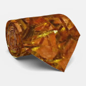 Goldene Sun-Krawatte Krawatte (Gerollt)