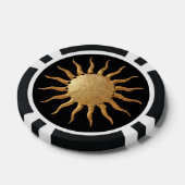 Goldene Sun Poker Chip (Einzeln)