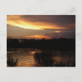 Goldene Sunset Postkarte (Vorderseite)