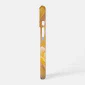 Goldene Symphonie aus blühenden abstrakten Blütenb iPhone 16 Hülle (Linke Seite)