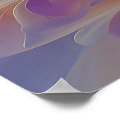 Goldene Symphonie blühender abstrakter Blütenblätt Poster (Ecke)