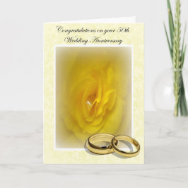 Goldene Tage - 50. Hochzeitstag Karte