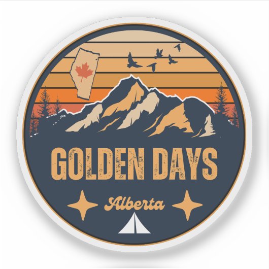 Goldene Tage, Alberta Aufkleber (Vorderseite)