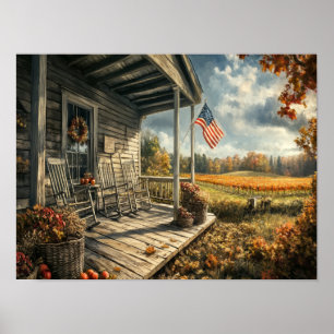 Goldene Tage der Herbst-Kunst Poster