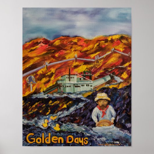 Goldene Tage, Fairbanks Alaska Poster (Vorne)