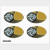 Goldene Tage - Ovaler Aufkleber (Blatt)