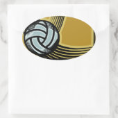 Goldene Tage - Ovaler Aufkleber (Tasche)